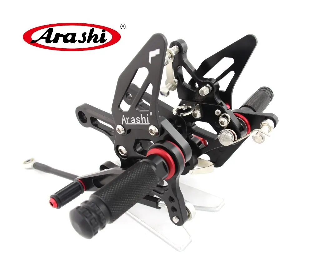 Arashi CNC регулируемая подножка задняя Подножка для KAWASAKI NINJA ZX10R ZX 10R 2008 2009 2010 подножки
