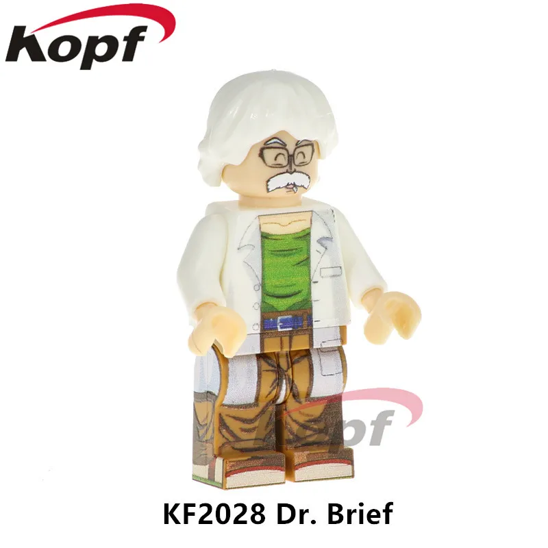 KF2028WithoutBox KF2051 строительные Боки Dragon Ball Z рисунок Золотой Freiza Krilin General Bule Future трусы кирпичи экшн подарок для детей игрушки - Цвет: KF2028WithoutBox