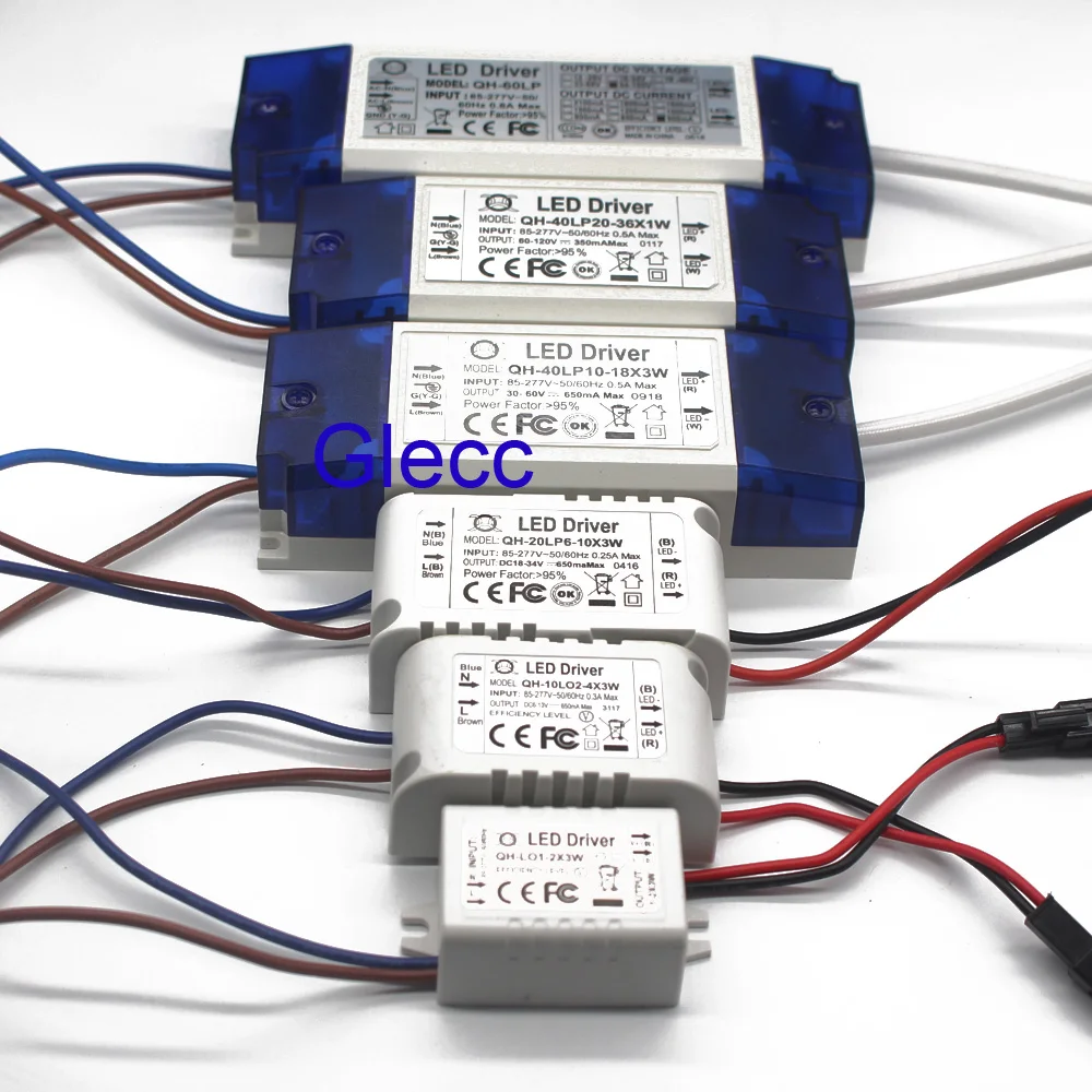 AC 85-265V 1-2x3w 2-4x3w 6-10x3w 10-18x3w 18-30x3w 600mA 650mA Светодиодный драйвер Трансформатор для