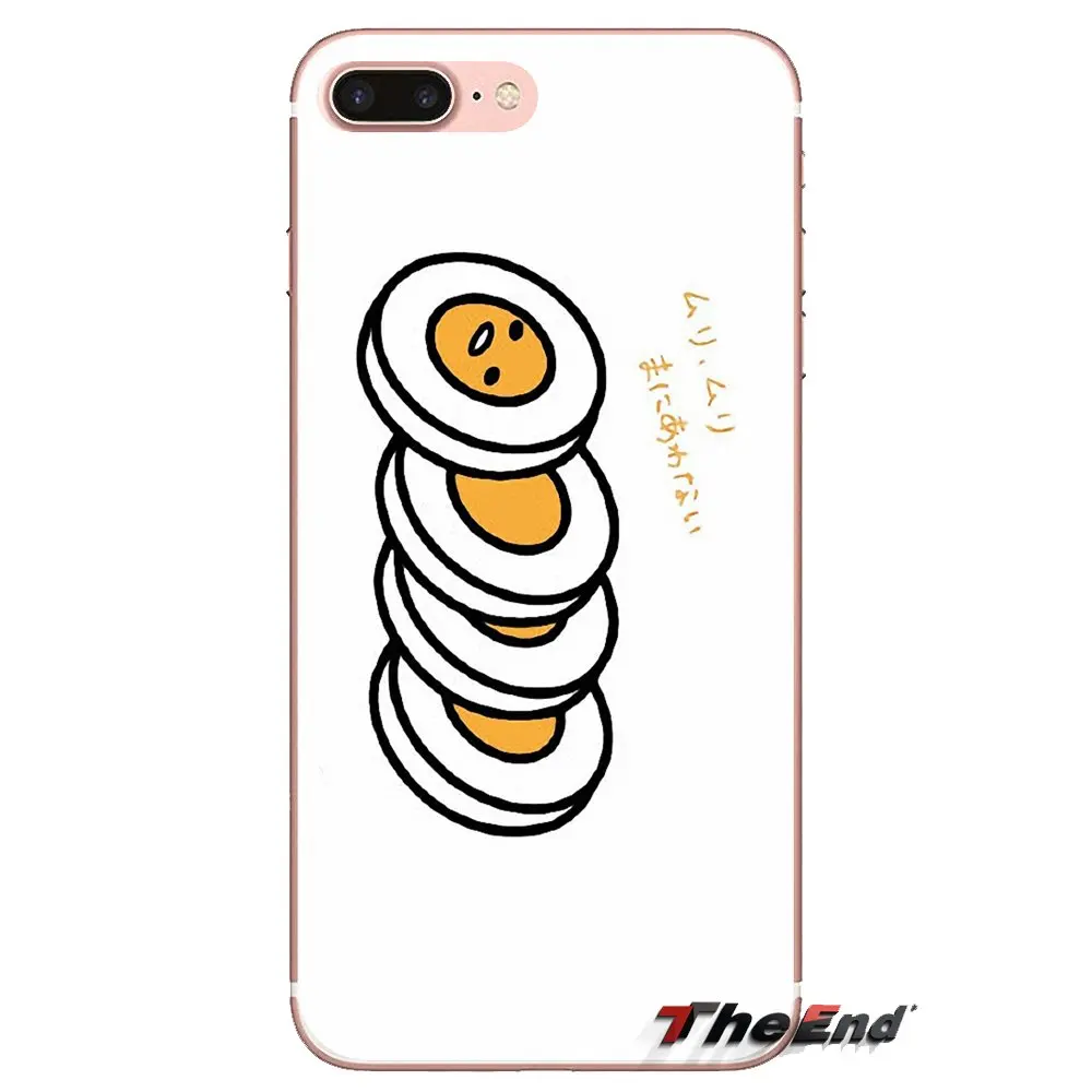 Silicone Phone Case For Samsung Galaxy S3 S4 S5 Mini S6 S7 Edge S8 S9 S10 Plus Note 3 4 5 8 9 Japanese cartoon Lazy Egg Gudetama |