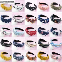 for women top knot turban headband elastic hairband girls no slip stay on knotted head band hair band fashion hair accessories