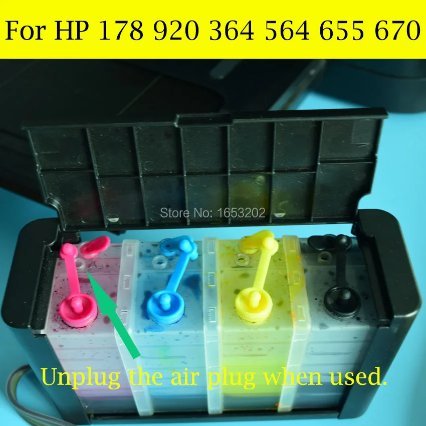 BOMA. LTD 4 цвета/комплект Система непрерывной подачи чернил для hp 920 СНПЧ для hp Officejet 6000 6500 6500A 7000 7500 7500A принтер