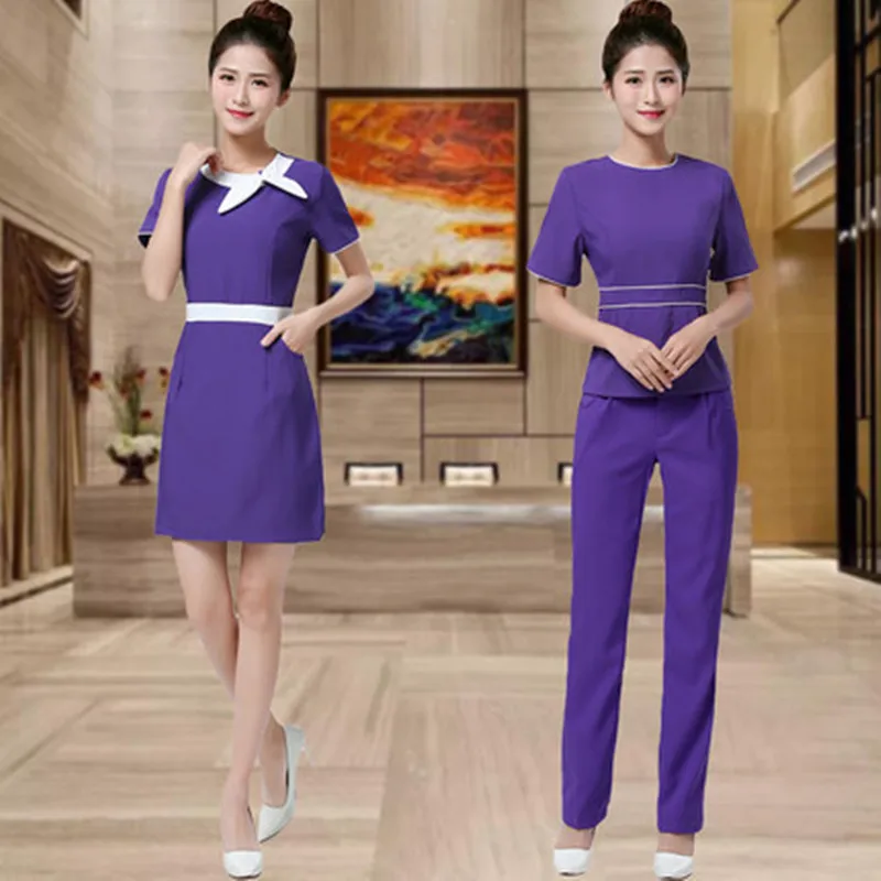 Новый дизайн косметолога рабочая одежда для женщин весна/лето униформа