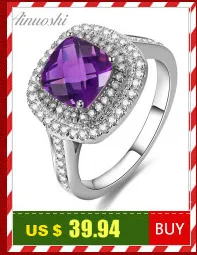 AINUOSHI натуральный аметист кольцо «подсолнух» 1.25ct овальной огранки обручение Jewelry для женщин кольцо розовое золото цвет 925 пробы Серебряное кольцо