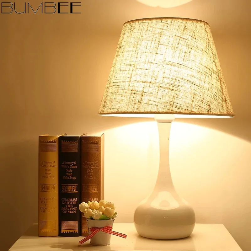 Американская простая настольная лампа в скандинавском стиле прикроватные