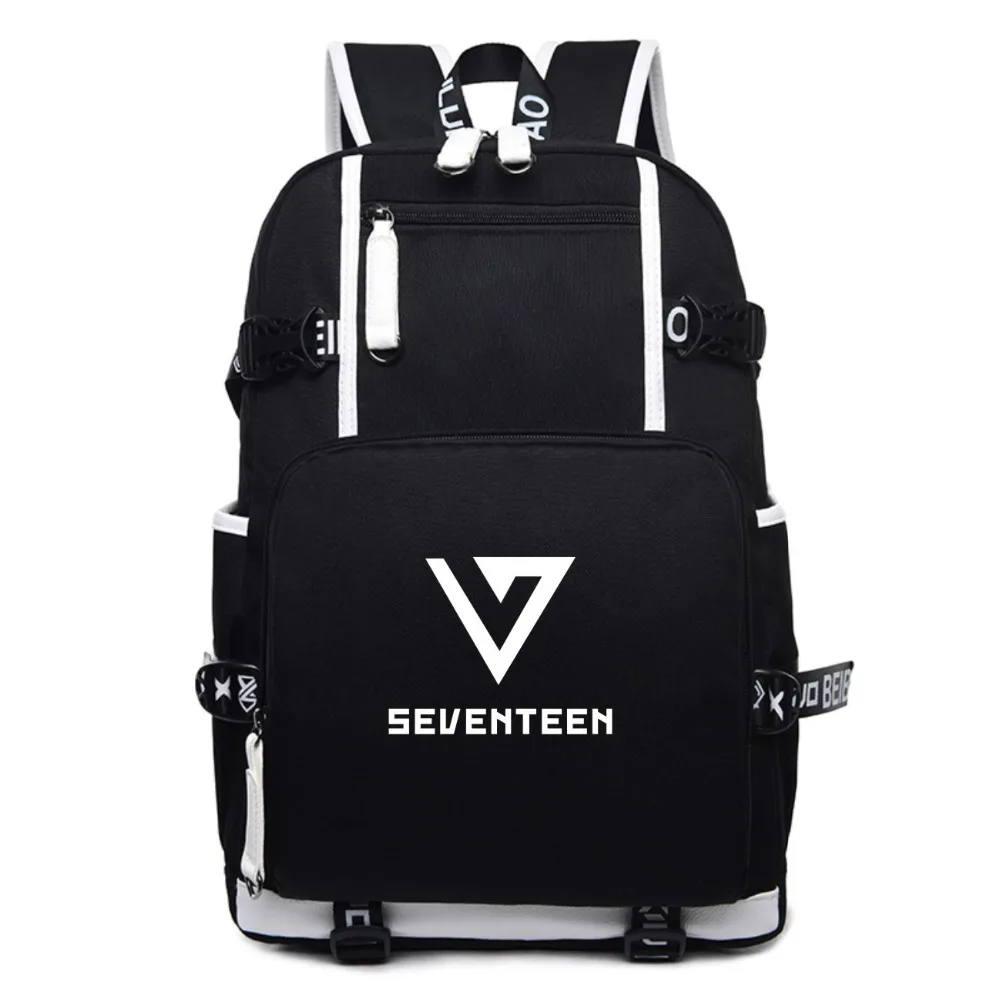Seventeen 7 корейский рюкзак с USB звездой для мужчин и женщин парусиновые школьные