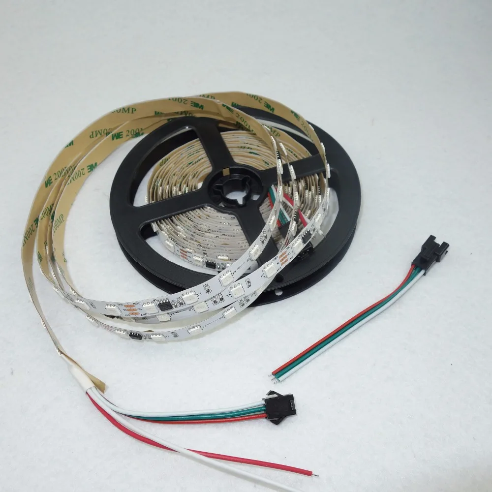 5 м DC24V SM16703 IC (аналогичен WS2811 IC) 60 светодиодов/м (10 пикселей/м 6 светодиодов как один
