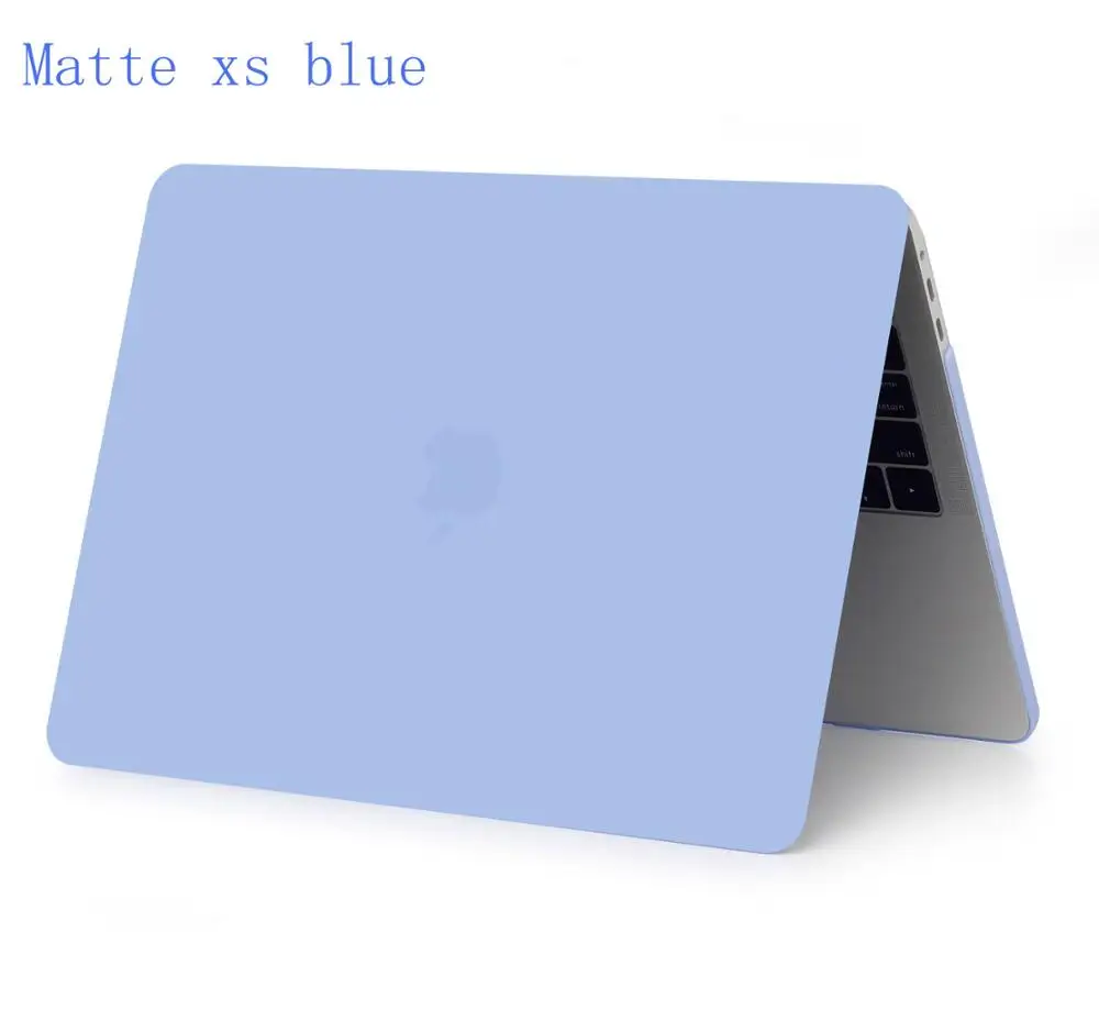 Matte xin shi blue Кристальный \ матовый чехол для Apple Macbook Air Pro retina 11 12 13 15, для Mac book Air 13 A1466 air с сенсорной панелью A1932 - Цвет: Matte xin shi blue