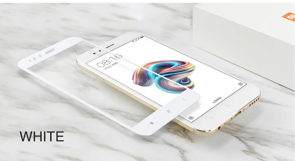 CAPAS для Xiaomi mi A1 5X Закаленное стекло протектор экрана для mi A1 mi 5X почти полное покрытие защитная пленка взрыв царапин