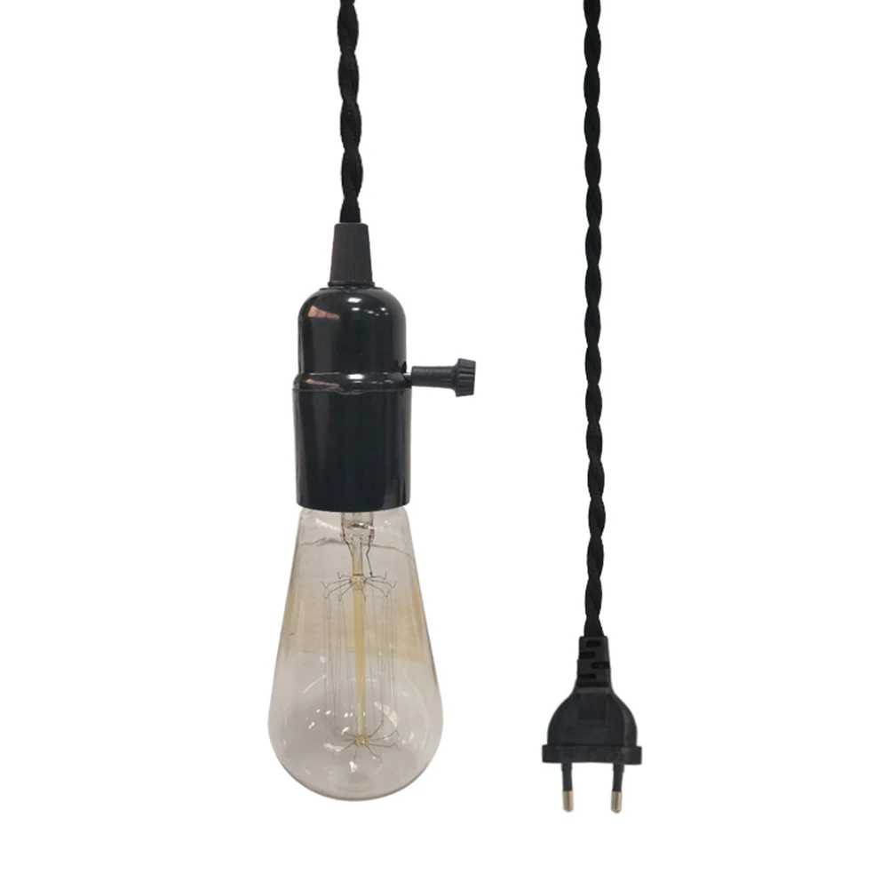 E27 Easy Install Accessories Holder Chandelier Line Suspension Lamp Bases Durable With Switch Socket Extension DIY Twisted Pair | Лампы и