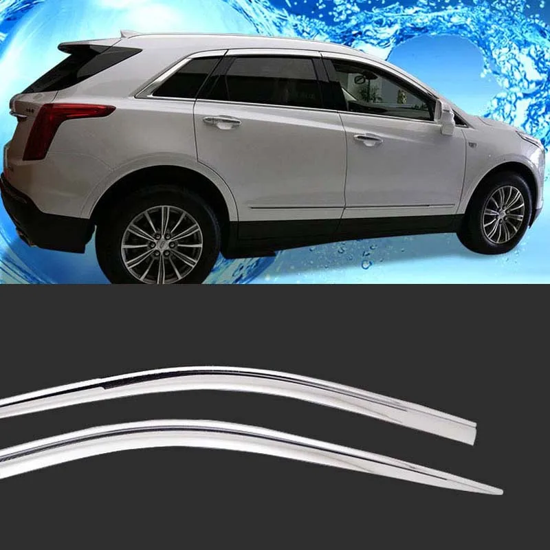

1 комплект, новый хромированный козырек от солнца и дождя для Cadillac XT5 2016-2018