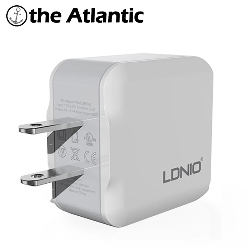 LDNIO A2201 двойной 2 порт USB разъем 5 в 2.4A быстрое зарядное устройство США розетка