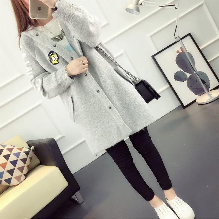 2021 кардиганы осенние зимние теплые женские повседневные свитера с длинным