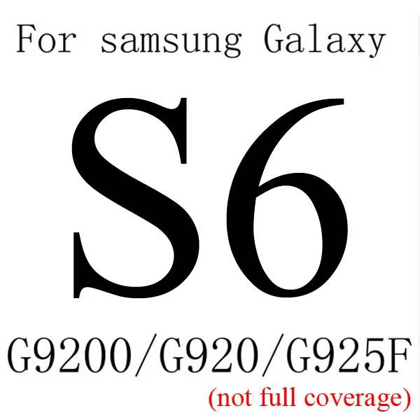 0,3 мм 9 H для экрана из закаленного стекла для Samsung Galaxy A3 A5 A7 J1 J5 J7 S3 S4 S5 S6 S7 A8 A9 Экран защитный vidro ВАСО verrre защитное стекло - Цвет: S6