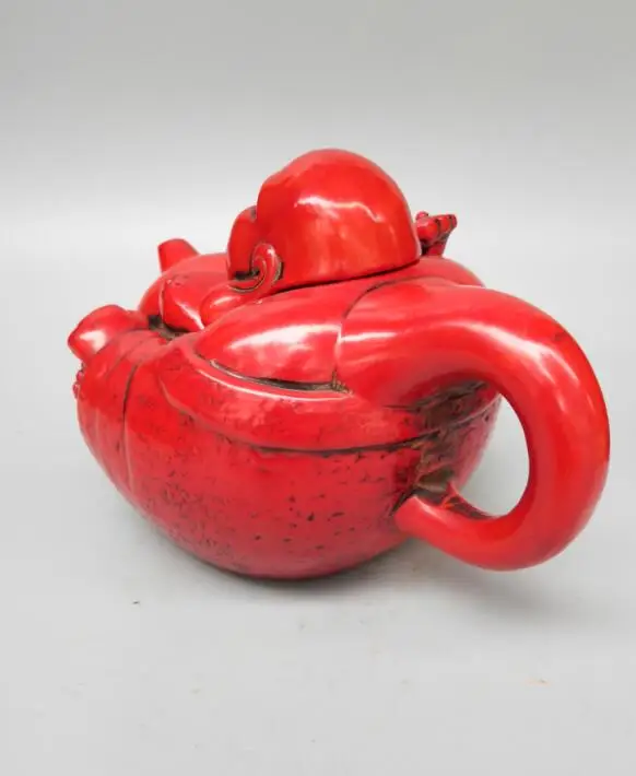 China collectible imitation Resin Smiling Maitreya Buddha teapot crafts statue | Дом и сад