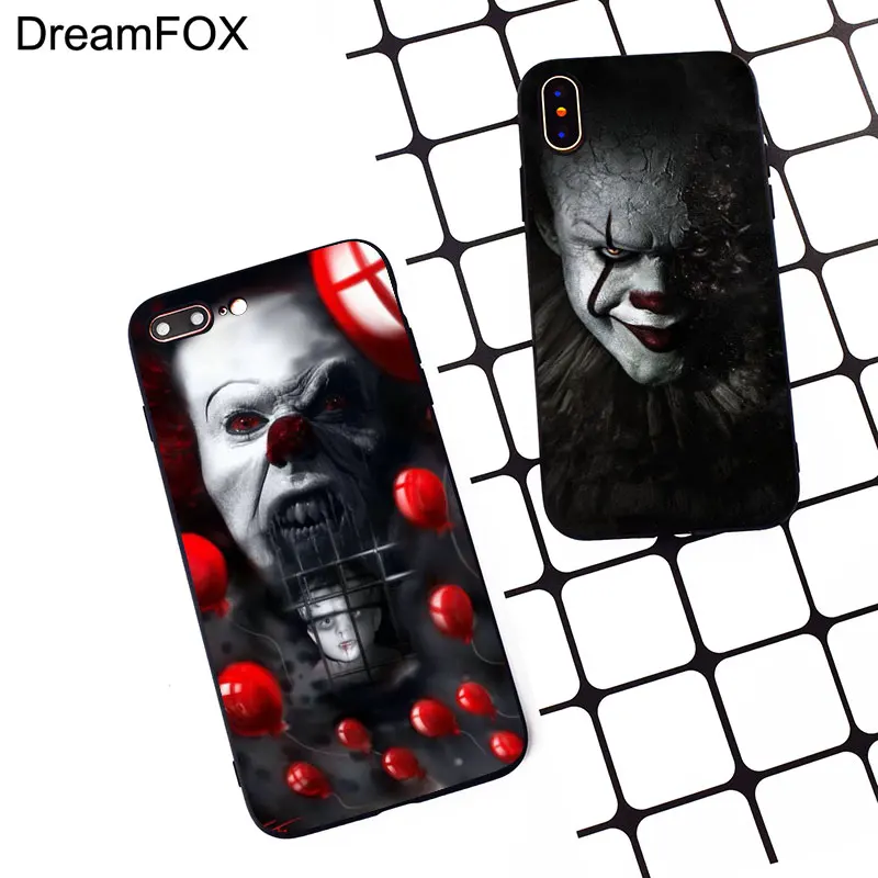 M124 Pennywise Clown Horror Black Silicone Case Cover For Apple iPhone 11 Pro XR XS Max X 8 7 6 6S Plus 5 5S 5G SE |