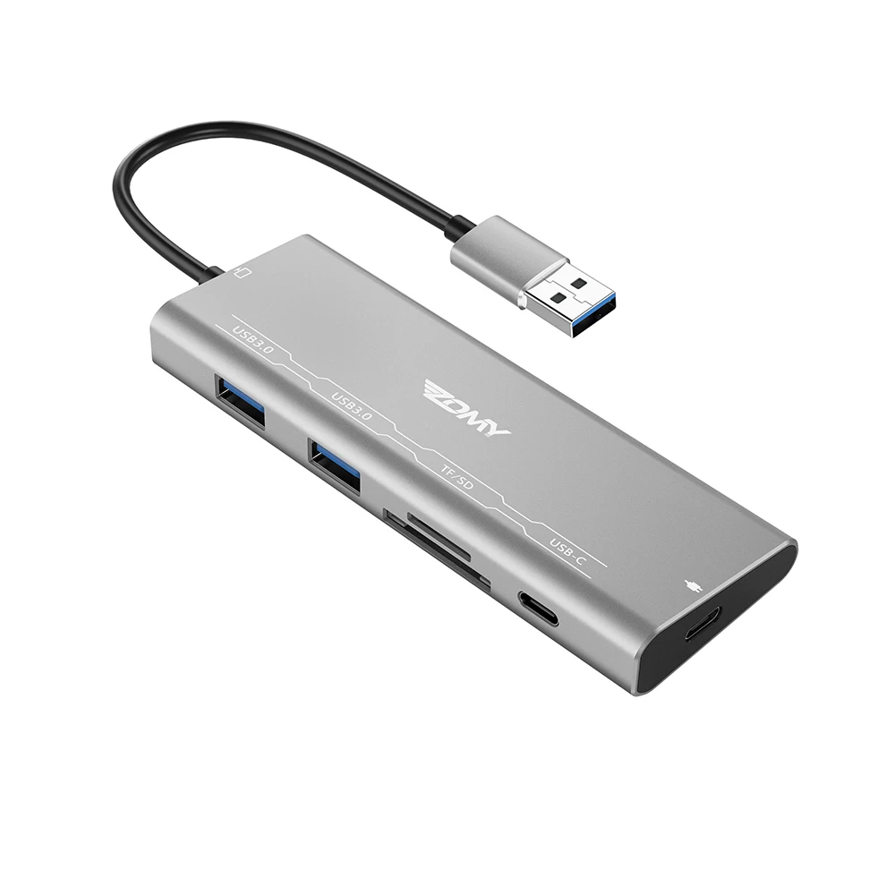 Zomy алюминиевый Портативный hdd док-станция type-C к TF SD карта адаптер usb-c USB 3 1