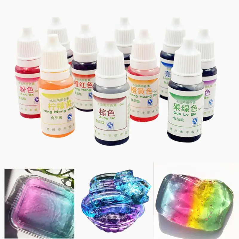 

1PC Dyeing Pigment Slime Crystal Mud UV Resin Dyeing Water Oil Dual Use Pigment DIY Craft Tools