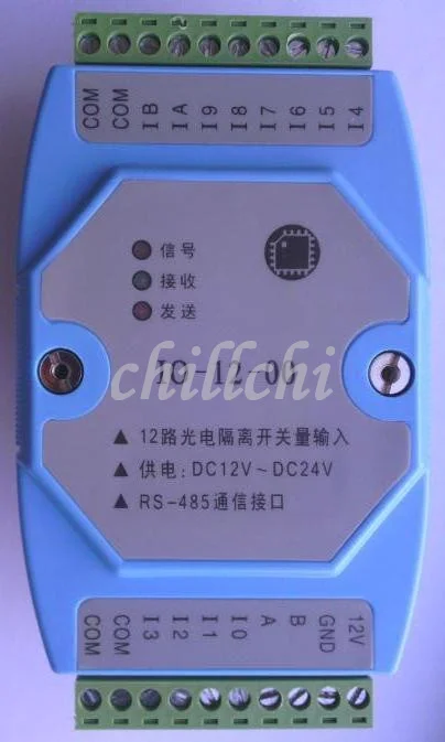 Switch capacity digital input signal acquisition and conversion 485 photoelectric isolation IO expansion module RTU MODBUS | Электронные