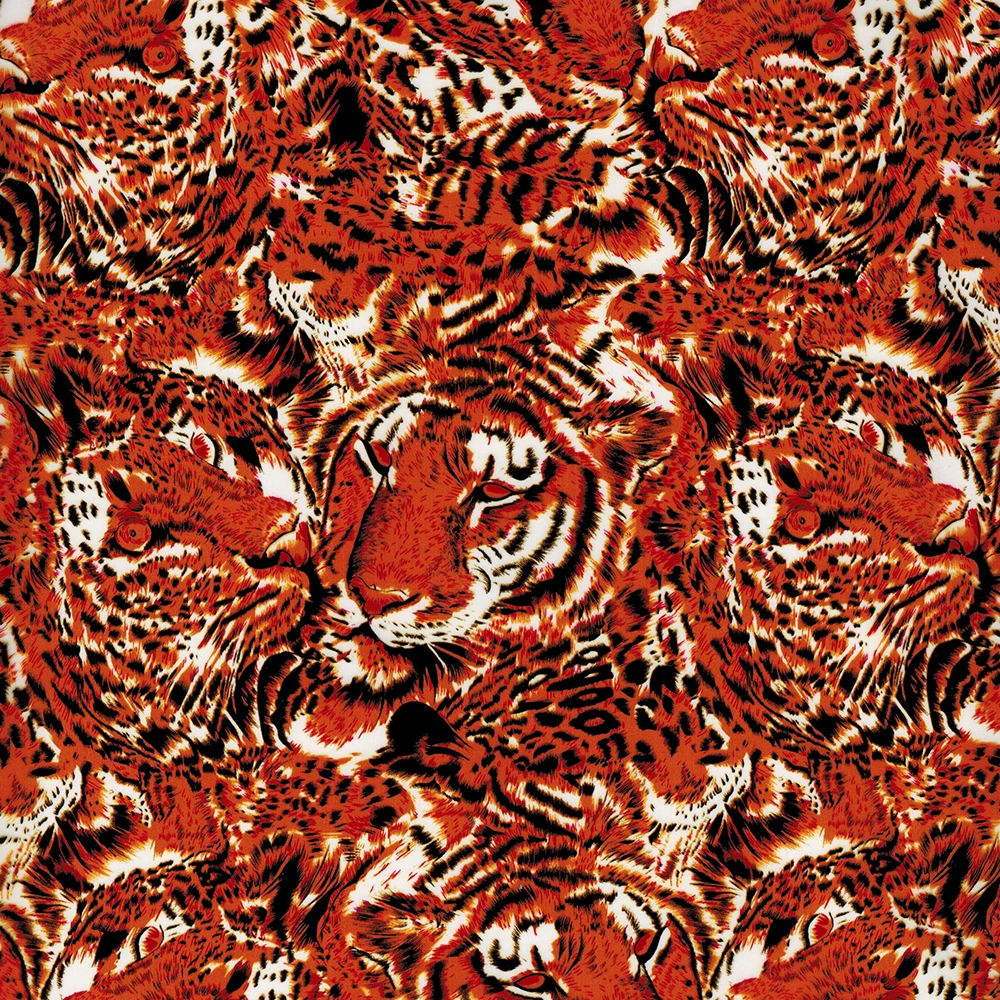 

Hydrographic film 0.5mX2m/10m CSCW1081 red tiger pattern water transfer film