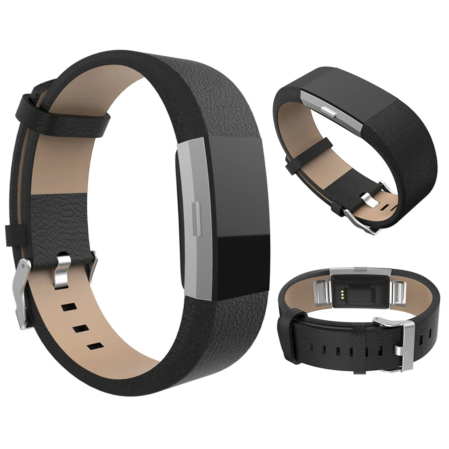 Сменный для браслета FitBit Charge 2 Браслет из натуральной кожи зарядки спортивный