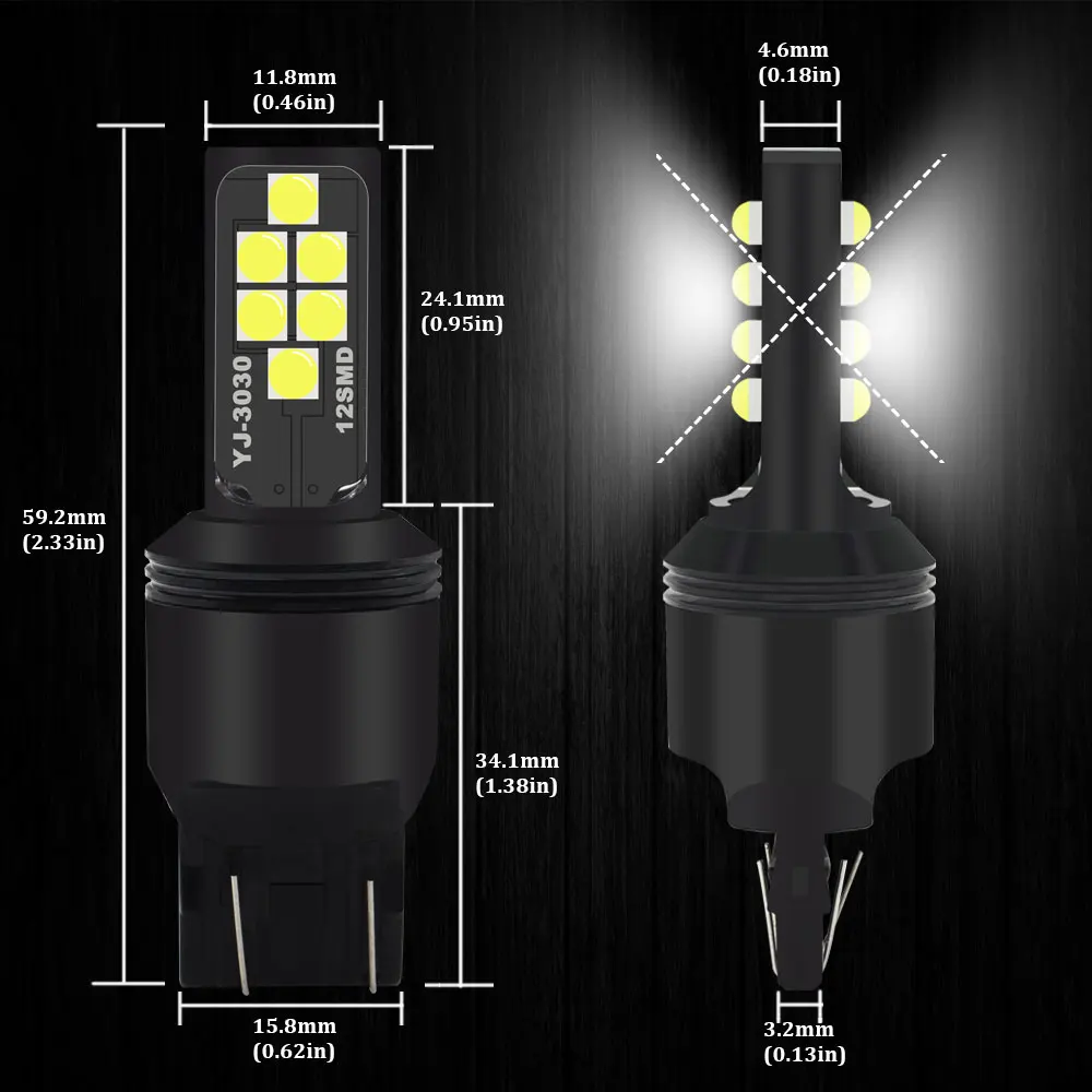 BMT лампочки для авто T20 W21/5W W21 5W W21W led лед габариты светодиоды светодиодные лампы