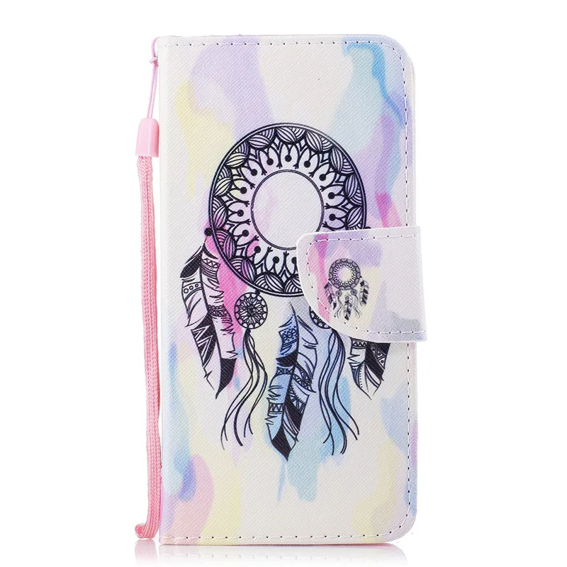 Для iPhone X кожаный флип чехол для Coque Apple кошелек сумка с единорогом Кот цветок