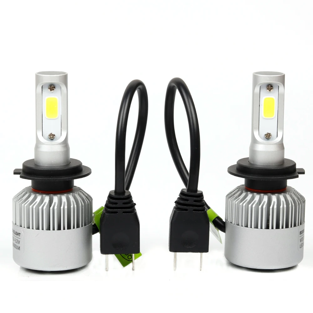 20 Вт H7 COB LED Фары Автомобиля Авто Лампы ПРИВЕЛО Комплект 4000LM 6000 К Лампочки H4 H8 H9 H11