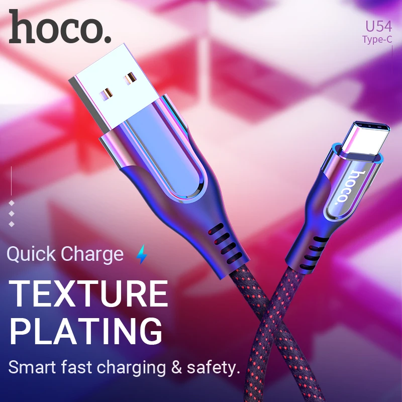 hoco кабель usb а на тип c быстрая зарядка и передача данных шнур юсб type провод с