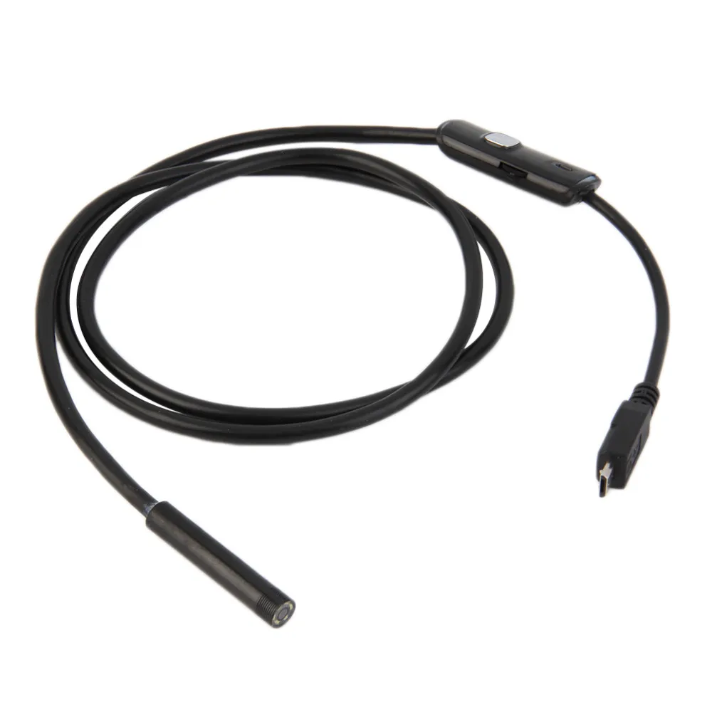 1.5 м 7 мм объектив жесткий кабель USB инспекции мини Камера Tube Змея IP67 эндоскоп с