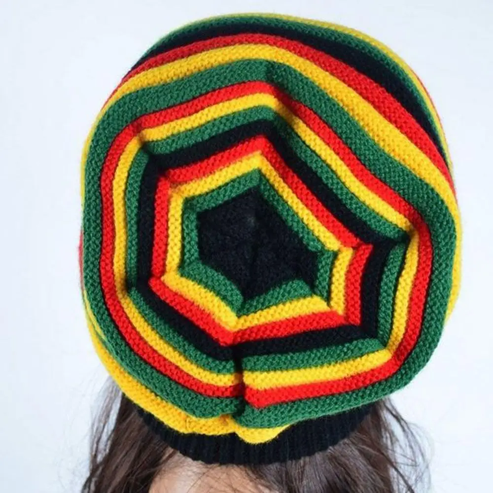 Зимняя вязанная шапка в стиле регги|knitted cap|women knitted caphat female |