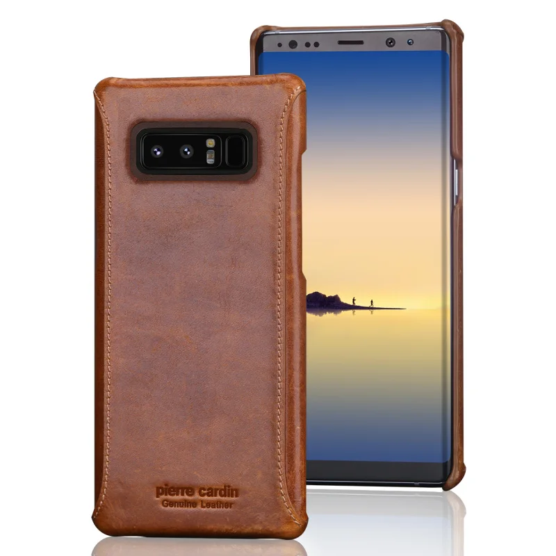 Чехол Pierre Cardin для samsung Galaxy Note 8, чехол на заднюю панель, Винтажный чехол из натуральной кожи для samsung Galaxy Note 8, сумка