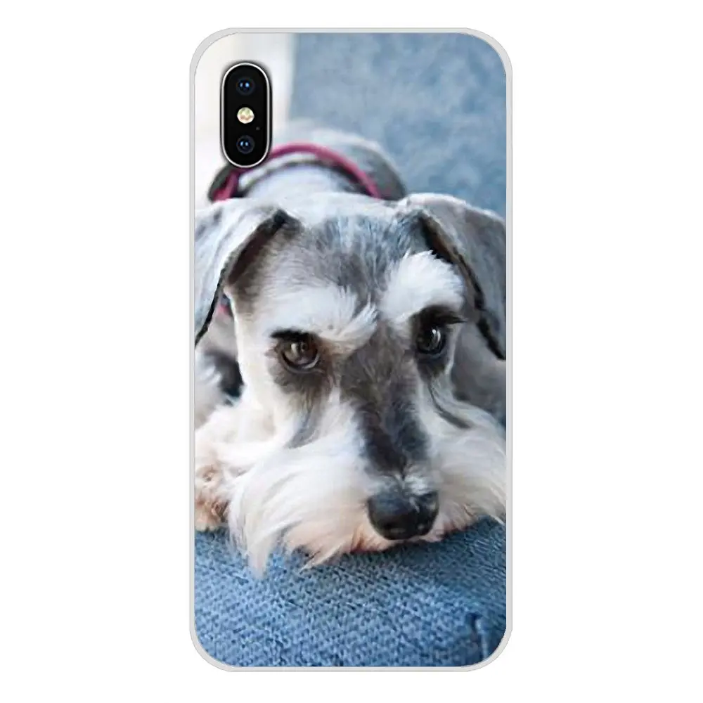 Чехлы для сотового телефона миниатюрные Schnauzer dog art Для Xiaomi Mi4 Mi5 Mi5S Mi6 Mi A1 A2 5X 6X 8 9 Lite