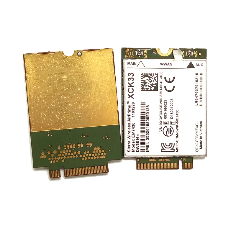 JINYUSHI для EM7430 DW5816e GOBI6000 cat6 300M 4G LTE WWAN DELL Latitude 7280 7285 7290 7389 7390 7480 E7470|Модемы| |