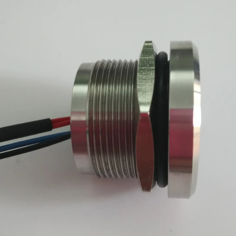 22 мм IP68 Водонепроницаемая плоская головка 4 5 200mA/1A 24VAC/DC сенсорный сенсор пьезо