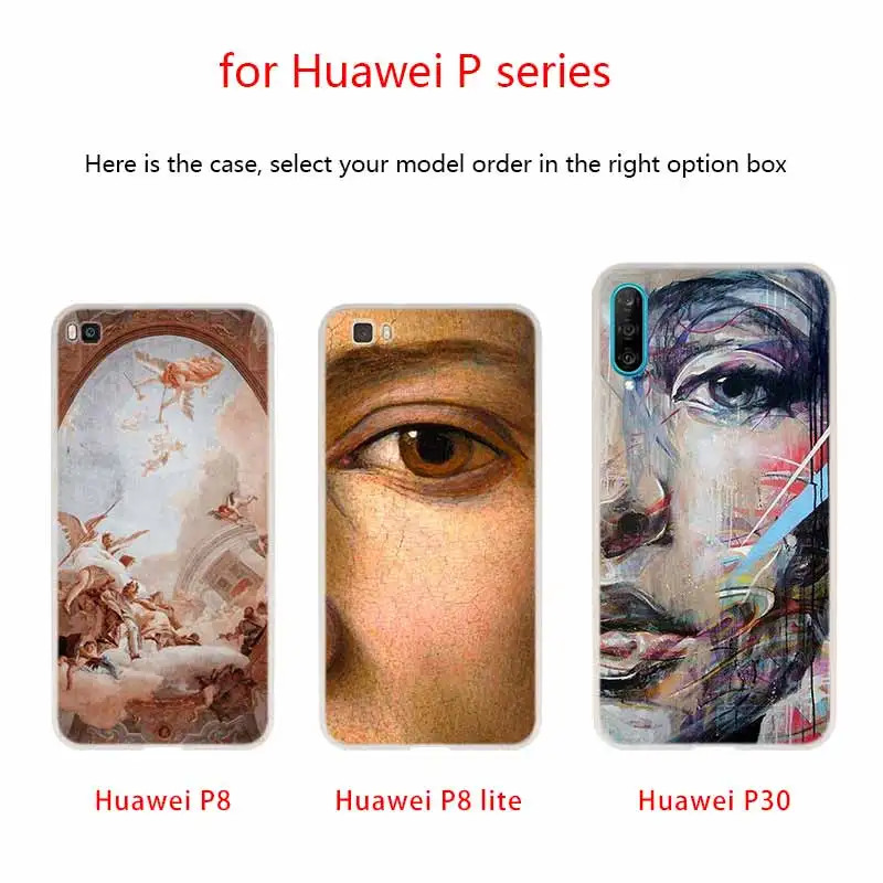 Мягкий чехол для Huawei P40 P30 P20 Pro P10 Lite e Plus P Samrt Z 2020 2019 Ретро винтажная художественная