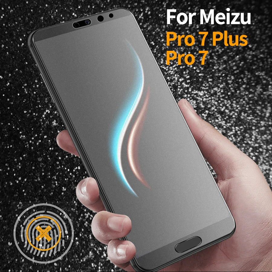 Для Meizu Pro 7 Plus Премиум Анти отпечатки пальцев водостойкий матовый Закаленное