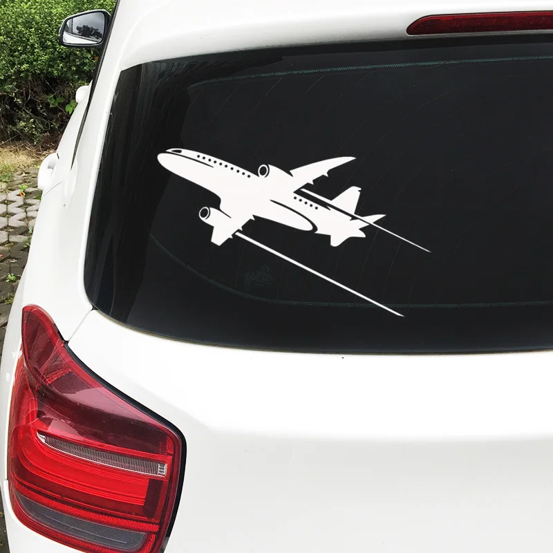 

20*12,26 см, Стайлинг автомобиля, самолет, фотообои, наклейки для ноутбука, черный/серебристый цвет
