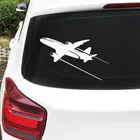 20*12,26 см стайлинга автомобилей Самолет Автомобильная наклейка Доберман стены ноутбука наклейки черныйсеребристый EY-089