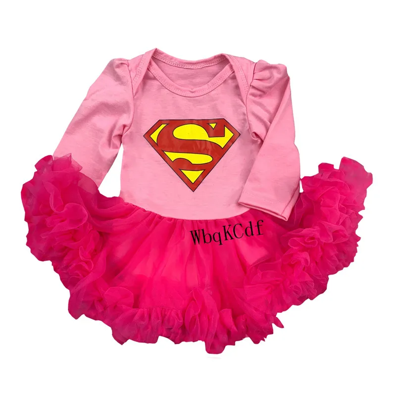 2020 комбинезон для новорожденных и маленьких девочек Одежда с суперменом