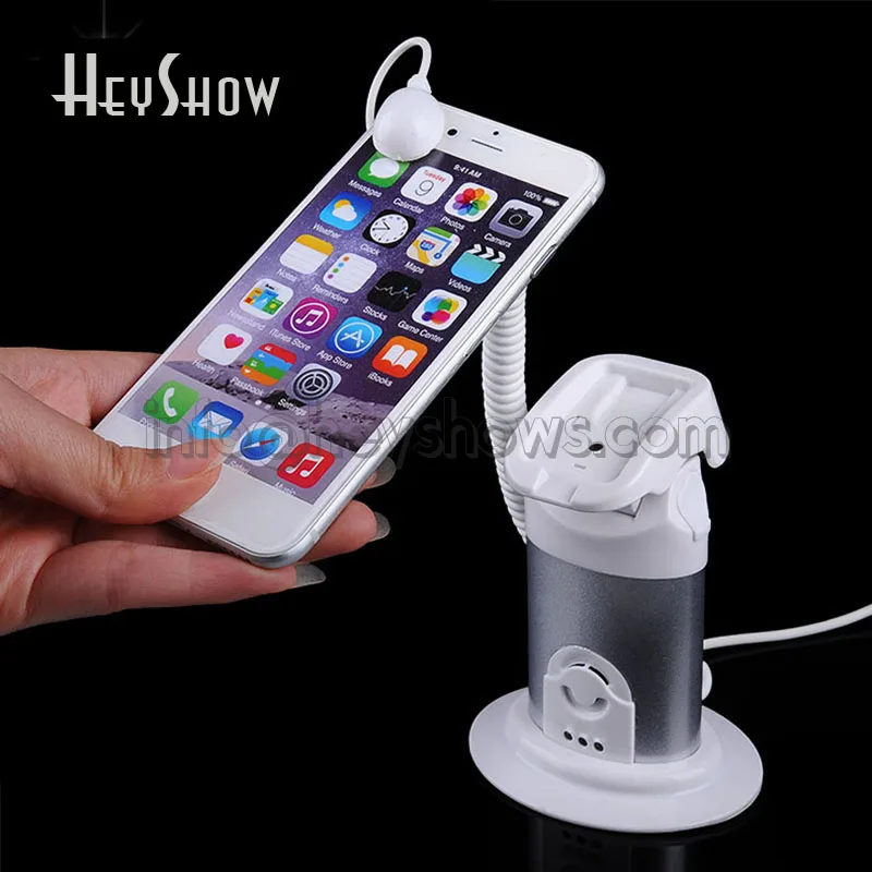 

5pcs Mobile Phone Security Anti-Theft Display Stand Holder Cellphone Burglar Alarm With Remote Control And Charging function