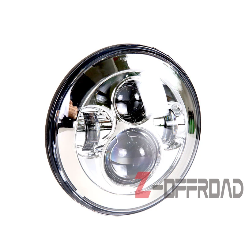 2 шт. 7 &quotхромированные СВЕТОДИОДНЫЕ Сменные лампы фар освещение дюймов