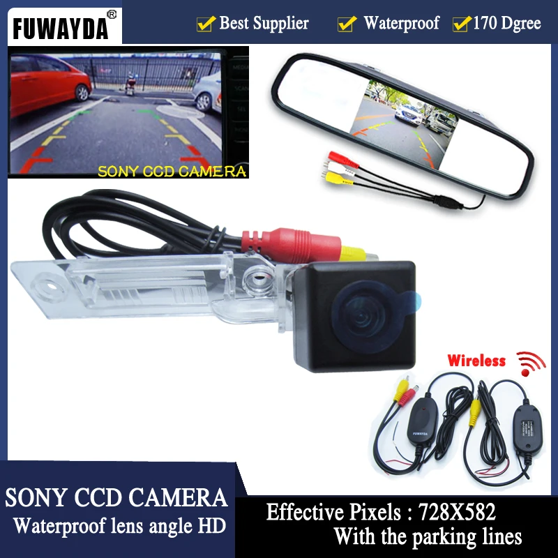 FUWAYDA Беспроводная SONY CCD Автомобильная фотокамера для VVW GOLF PASSAT TOURAN CADDY SUPERB /T5