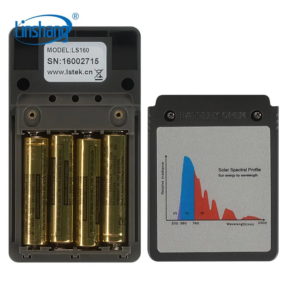 

Tint Meter LS160 Linshang Portable Solar Film Transmission Meter Test Window Tint UV IR Rejection Visible Light Transmittance
