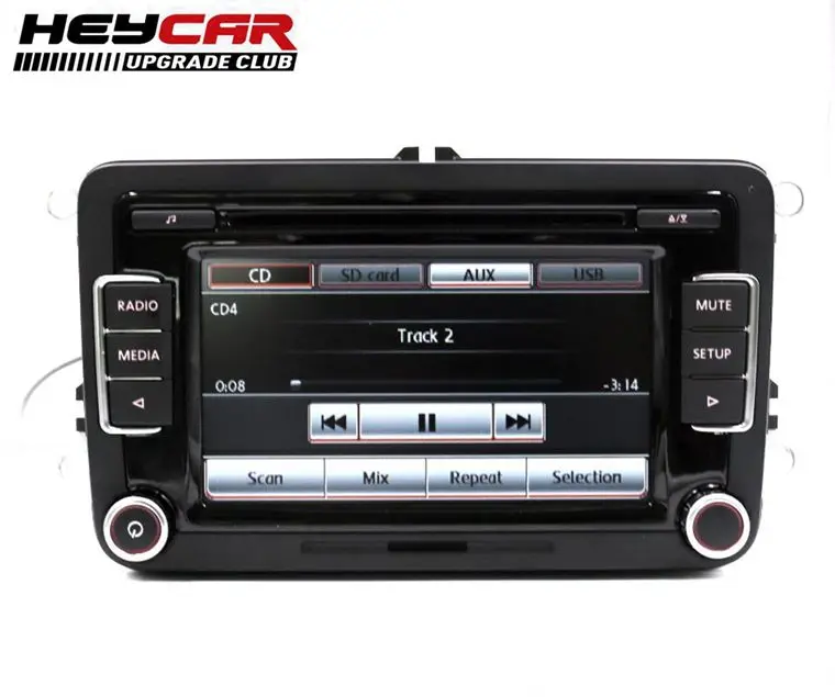 Оригинальное автомобильное радио RCD510 CD USB AUX RVC камера заднего вида для Golf 5 6 MK5 MK6 Jetta CC Tiguan Passat с кодом