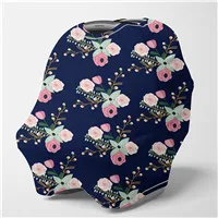 Чехол для кормления многофункциональное Грудное вскармливание ScarfBaby автомобильные чехлы для сидений, чехол для коляски, навес для сидения для мальчиков(перо Цветочный