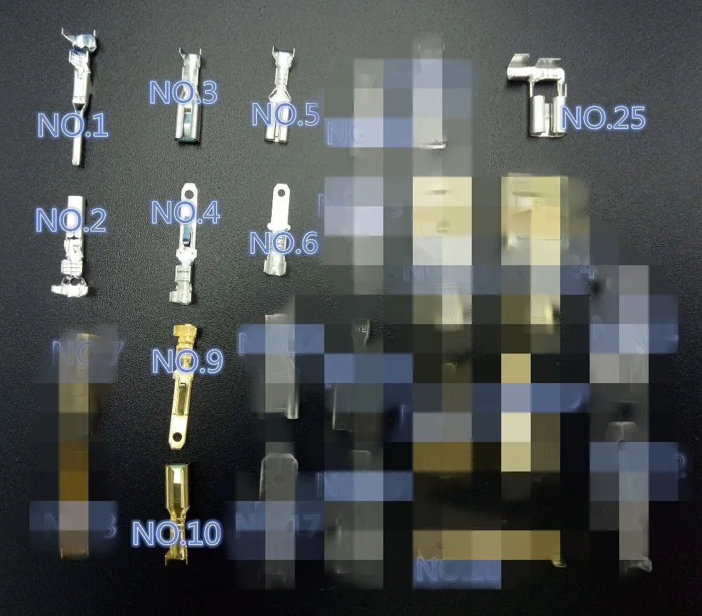 Обжимные клеммы гнездовые мужские лопатки коннекторы 50 шт.|connector bolt|connector pcconnector |