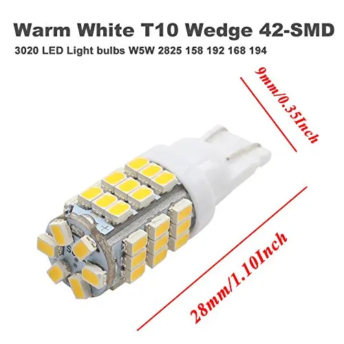 10 шт. T10 трейлер RV 921 192 1206 42 SMD 12 В Автомобильные задние светодиодные лампы заднего