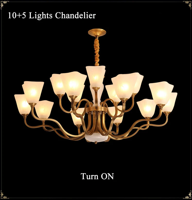 Скандинавский светодиодный медный латунная люстра светящиеся европейские