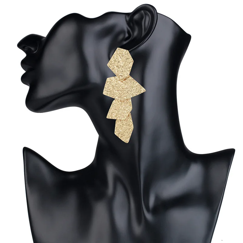 2018 Новые Модные индивидуальные висячие серьги неправильной геометрической